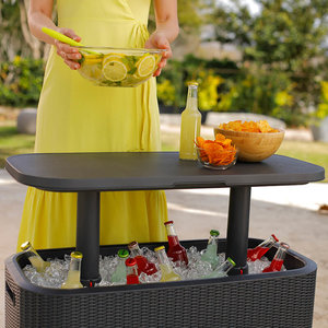 Bevy Bar Table and Cooler Combo/