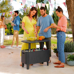 Bevy Bar Table and Cooler Combo/