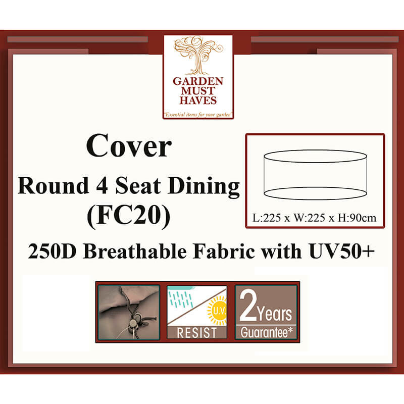 Round 4 Seat Dining Cover/