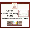 Round 6 Seat Dining Cover/