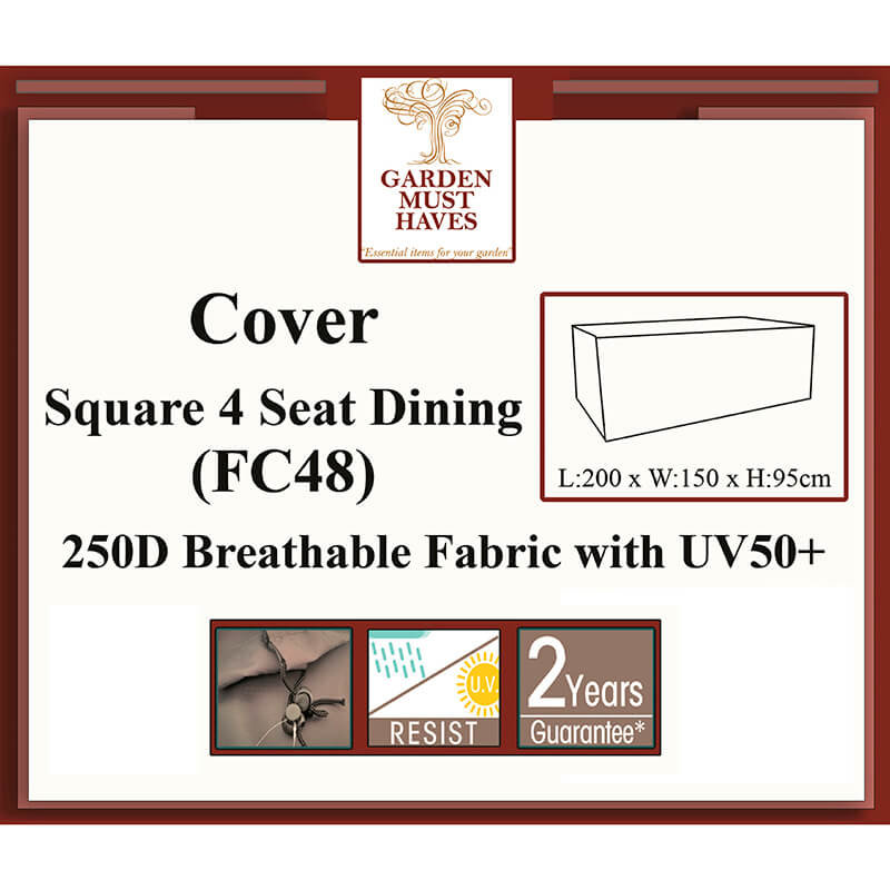 Square 4 Seat Dining Cover/