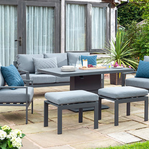Titchwell Lounge Set with Gas Adjustable Table