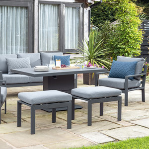 Titchwell Lounge Set with Gas Adjustable Table/