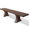Canetti 2 Bench - 200 cm Without Back - Brown/