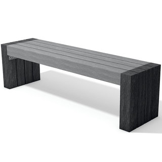 Calero Bench Without Back - Black/Grey