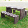 Calero Bench Without Back - Black/Grey/