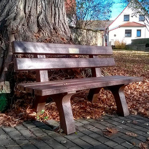 Piccadilly 1 Bench - 150 cm With Back - Brown/