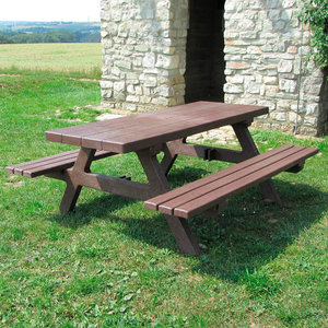 Isola Picnic Bench Set 2 - 200 cm - Brown/