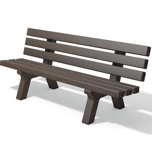 Canetti ChildrenÂ´s Bench With Backrest - 150 cm - Brown