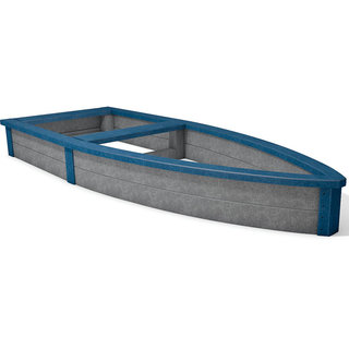 Lut Boat-Shaped Sandbox - Grey/Blue