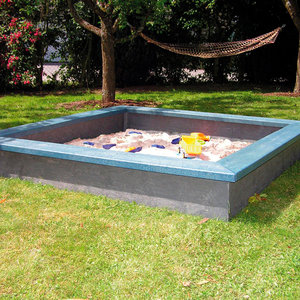 Sahara Sandbox 1 - Grey/Blue - 200x200cm/