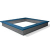 Sahara Sandbox 1 - Grey/Blue - 200x200cm/