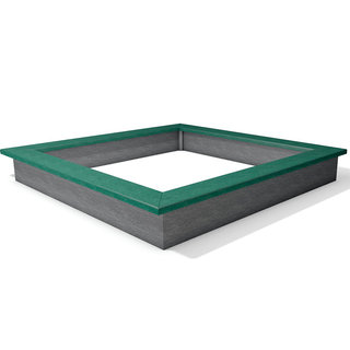 Sahara Sandbox 1 - Grey/Green - 200x200cm