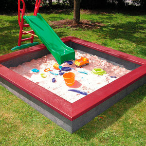 Sahara Sandbox 1 - Grey/Red - 200x200cm/