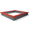 Sahara Sandbox 1 - Grey/Red - 200x200cm/