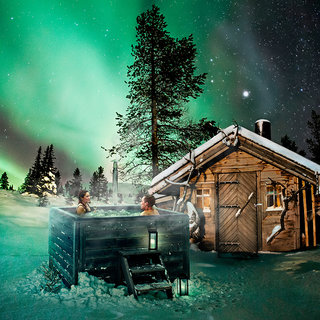 Rexener Silence Hot Tub with Wood Burning Stove - Handmade in Finland