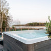 Rexener Polar Arctic White Hot Tub with PR200 Water Heater & Jet System - Handmade in Finland/
