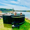 Rexener Unnukka Round Hot Tub with PR200 Water Heater - Handmade in Finland/
