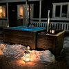 Rexener Polar Gabro Black Hot Tub with PR200 Water Heater & Jet System - Handmade in Finland/