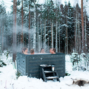 Rexener Polar Gabro Black Hot Tub