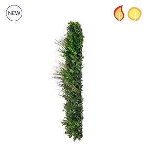 100x100cm Fire Retardant & UV Resistant Detchant Mix Artificial Green Wall Panel/