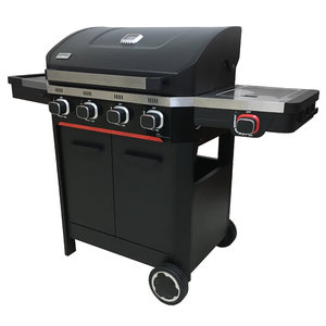 Atlas 400 4 Burner Gas BBQ With Side Burner & Cabinet/