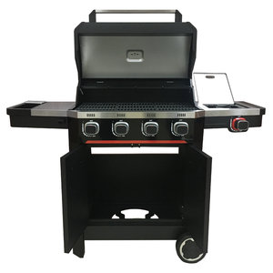 Atlas 400 4 Burner Gas BBQ With Side Burner & Cabinet/