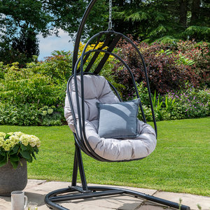 Folding Basket Swing Chair/