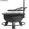 Bandito Fire Bowl with Adjustable Grill Plate/