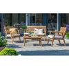 Brent Lounge Set Natural with Cushion/