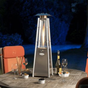 Chantico 3kW Real Flame Table Top Pyramid Patio Heater/