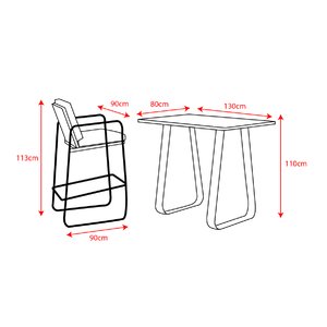 Babingley 4-Seat Bar Set/