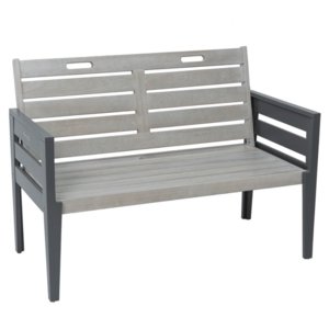 Grigio Two Seat Bench Set/